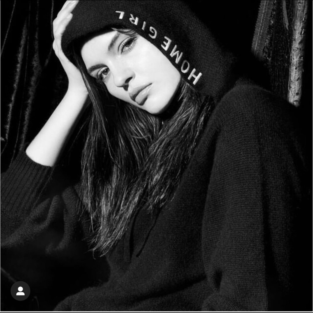 360 cashmere black hoodie
